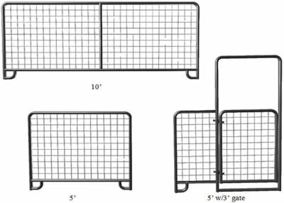 Chine fil soudé par 1800mm Mesh Pipe Fence Gate de taille à vendre