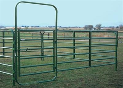 Chine ISO9001 saupoudrent la barrière ronde de revêtement Gates de ferme de tuyau à vendre