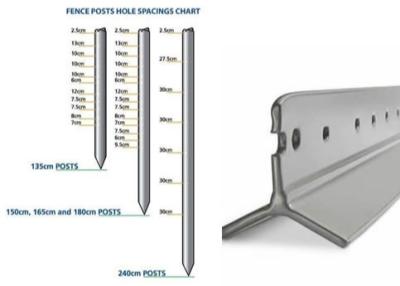 China Galvanized Steel Star Picket Y Fence Post With Clips for sale