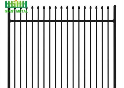 China Free Design Tubular 1.2m Height Steel Wrought Iron Fence for sale