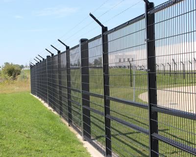 China Pvc Coated Double 2m Height Horizontal Wire Fence Iso Passed for sale