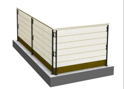 China High Security Steel Frame Mesh 50x100mm Edge Protection Fencing for sale