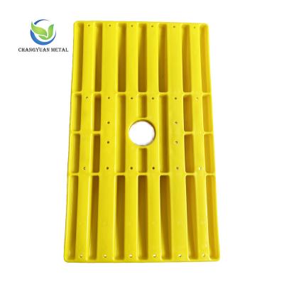 China Modern Reinforce PP Material Colorful Scaffolding Plastic Base Plate For Safety Work for sale