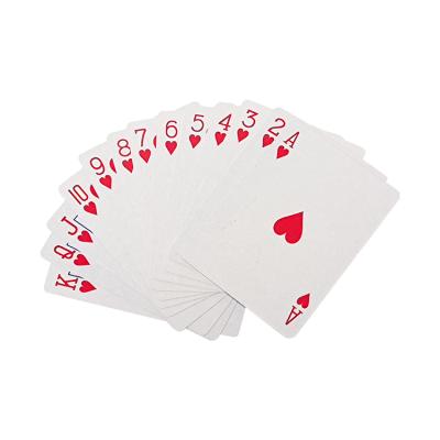 China Entertaiment Game Cards Hot Sale 54 Cards Paper Core Plastic Coated Gray Playing Cards for sale