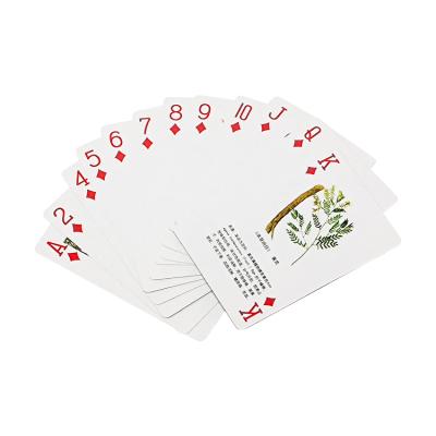 China Promotional Personalized CMYK Both Sides Standard 57 * 87 Mm Paper Playing Cards For Promotional Gift for sale