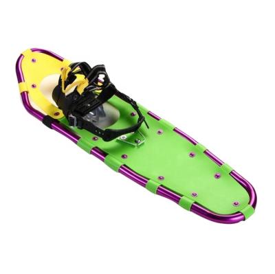 China Lighteweight Outdoor Used Anti-Slip Plastic Original Aluminum Frame Winter Sports Hiking Storage Snowshoes for sale