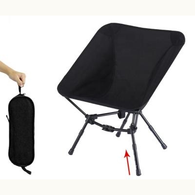 China Modern Upgraded Lightweight Adjustable Height 4 Garden Chair Ultralight Folding Heightening Camping Chair for sale