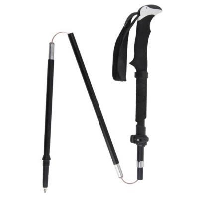 China EVA Custom Foldable Voyage-z Hiking Trekking Poles Collapsible Folding Walking Stick for sale