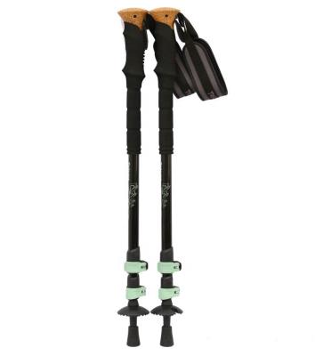 China PP+Cork+ EVA Outdoor Collapsible Ultralight Travel Adventure Carbon Fiber Trekking Hiking Hiking Pole for sale