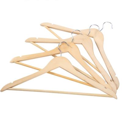 China Factory Price Eco - Friendly OEM Customized Wooden Adult Clothes Hanger for sale