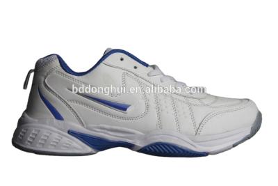 China Durable Hot Sale Mens Sports Shoes White Leather Tennis Shoes for sale