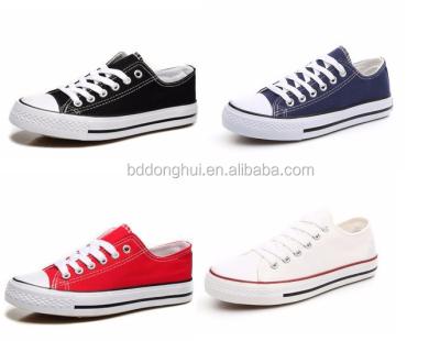 China Simple fashion trend lace up bule men vulcanized canvas shoes for sale