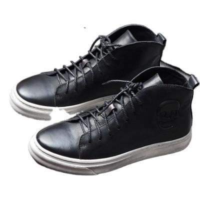 China Custom Made Leisure Fashion PU Flat Leather Shoes Men Casual Man Shoes Lace Up Sports New for sale