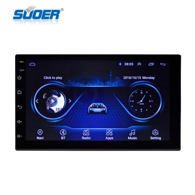 China Suoer 7 inch car media cd player mp5 car radio android universal BT player D08030197 for sale