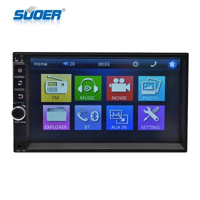 China Hot Sale 12V CarPlay Dual Din mp5 Player Car Radio Support Rear View Camera 7 Inch Touch Screen Car MP5 Player for sale