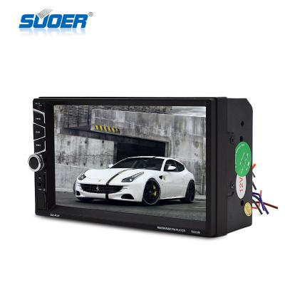 China Suoer 7inch MP5 Player Two Din Car Radio Universal 12V DVD Player with BT with Android or Iphone 7inch for sale