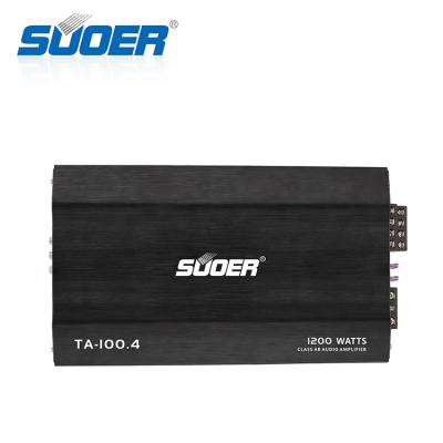 China 30A*2 Suoer TA-100.4 Car Amplifier 4 Channels Class AB 100w-10000w Car Audio Amplifier for sale