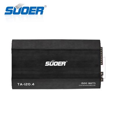 China 70A*2 Suoer TA-120.4 Car Amplifier 4 Channels Class AB High Power 12v Car Amplifier for sale