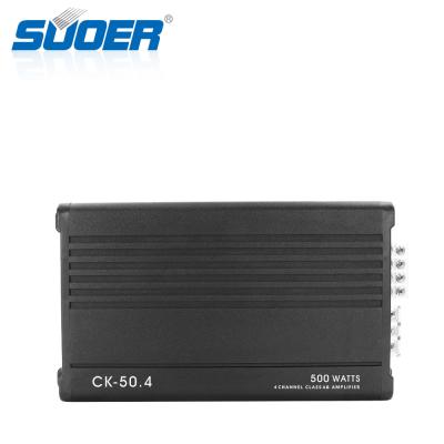 China 25A*2 Suoer CK-50.4 500w Car Amplifier 4 Channel Class AB Car Amplifier for sale