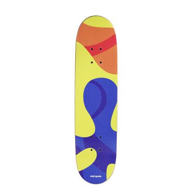 China IRON Hot Selling 7 Layers Maple Extreme Sports And Outdoor Leisure Skateboard Skateboarding Deck for sale