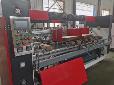 China Semi-automatische karton folder Gluer Machine 16KW voor twee stuk karton MH-3000Z Te koop