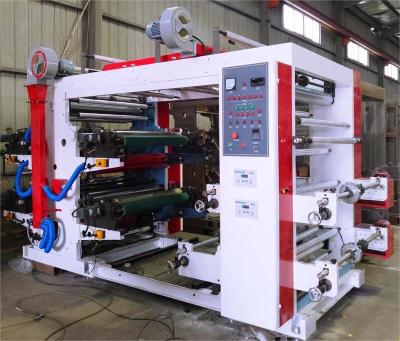 China Automatische Flexodruckermaschine mit 4 Farben 21 kW Flexographische Druckmaschine zu verkaufen