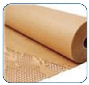 China 500mm 80gsm Honeycomb Paper Rolls Unbleached for sale