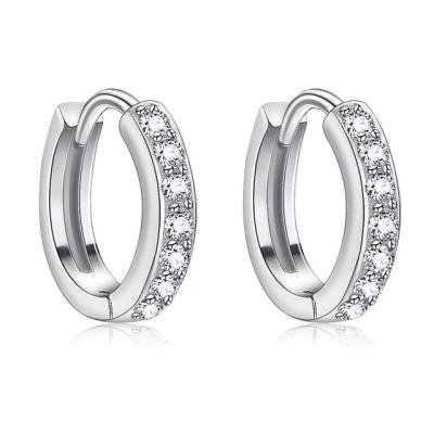 China Sterling Sliver Hoops Earrings 925 Sterling Silver Round Shape Korean Earrings 925 Silver Hoop Earrings Women Hoop Earrings For Women for sale