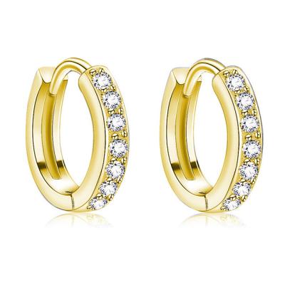 China 925 Sterling Sliver Hoop Earrings 18K Gold Hoop Earrings Sterling Silver Hoop Earrings 925 Silver Diamond Stud Earrings For Women for sale