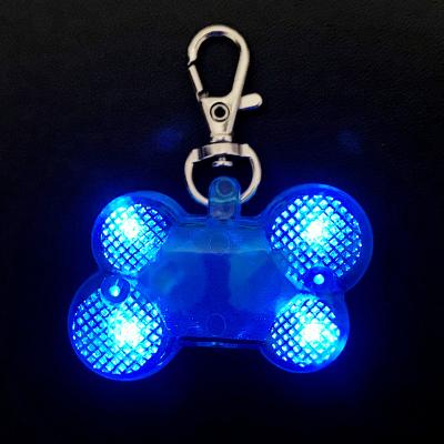 China 4lamps LED Pet LED Dog Collar Viable Night View Glowing Pendant Good Quality Led Luminous Pet Pendant for sale