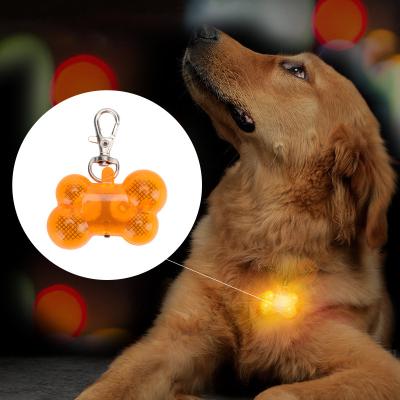 China 4lamps LED Pet LED Dog Collar Viable Night Seen Glowing Pendant Good Quality Led Luminous Pet Pendant for sale