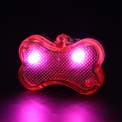 China Best Viable Customized OEM LED Collar Removable For Sale Bone Type Removable Collar For Pets Factory Direct Sales Pet Collar Luminous Tag for sale