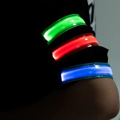 China Wholesale price nylon armband sports armband rechargeable usb flashing custom logo led armband charged for sale