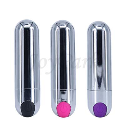 China JoyPark USB Power Mini Vibrating Bullet Battery Small Phthalate Free Silver Rechargeable Vibrator For Women for sale