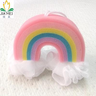 China EXFOLIATE Manufacturer Wholesale High Quality Products Bath Shower Body Wash Rainbow Sponges Bath Ball for sale