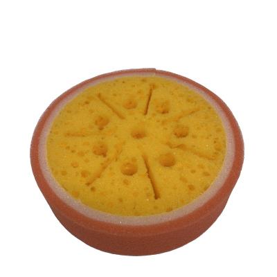 China EXFOLIATING 2021 hot sale high quality cleaning sanitary Cartoon fruit cleaning sponge for kitchen bath for sale