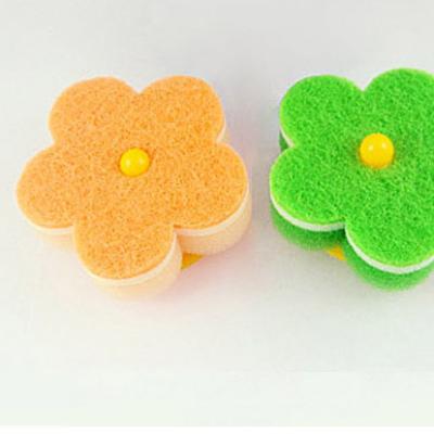 China Manufacture Wholesale Kitchen Sponge Scouring Pad Viable Customer Printed Cleaning Scourer for sale