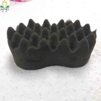 China Car Cleaner 2022 Hot Sale Black 8 Shape Car Wash Cleaning Sponge Wave Shape Sponge for sale