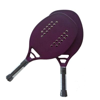 China Custom  High End Padel Racket With Multiple Holes At The Triangle For The Play Beach Tennis for sale