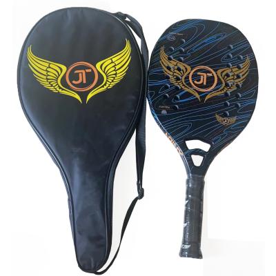 China OEM   Painting Beach Tennis Shinny Logo Rackets Plate Tennis Racket Carbon Fiber 22mm  Beach Tennis Racket Bag Set for sale