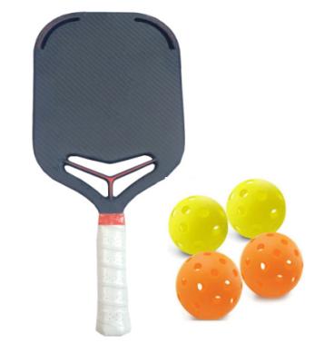 China New Pickleball Approved Rough Texture Carbon Surface for Spin & Cushioned Perforated Contour Grip Against Slipperiness for sale