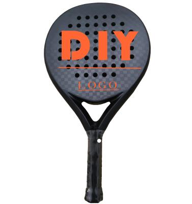 China DD019 High End Big Brand Design Professional 3K Full Carbon Fiber Glass Fiber Padel Racket for sale