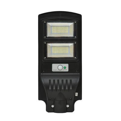 China Smart Road Sync 100W ABS All In One Round Panel Led Solar Street Light for sale