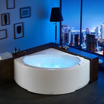 China Best Safe And Easy Round Shape Corner Shower Jet Spa Bath Bathroom Massage Bathing Tub for sale