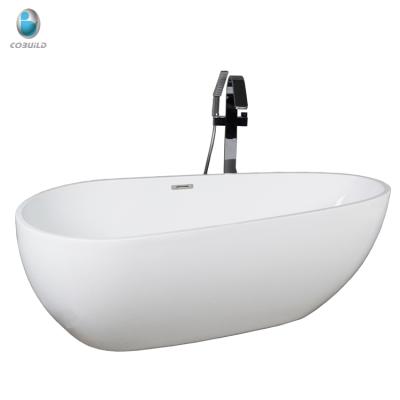 China C6203B 67 Inch Freestanding Bathtub Egg Shape Tub Easy Home Sanitary Bath for sale