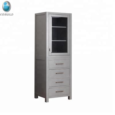 China Water Make Free Modern Tall Side Cabinet , Heavy Duty Solid Wood Laundry Cabinet for sale