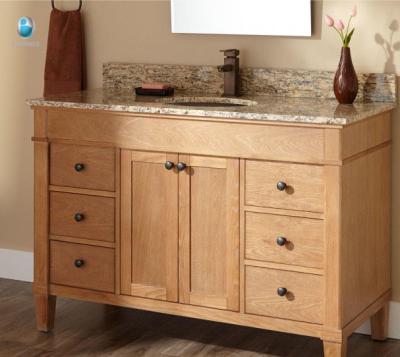 China Modern Small Space Furniture Vanity Tops Bathroom Vanity Tops One Piece Sink Solid Wood Bathroom Vanity for sale