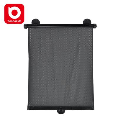 China Hot Selling Black Polyester+metal+ABS PVC Roller Sun Shade Baby Side Window Sunshade Baby Side Window Car Sunshades in 2 Pieces for sale