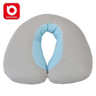 China Fire Retardant Breathable Soft Kids Car Ride Neck Pillow With Magnet Design for sale