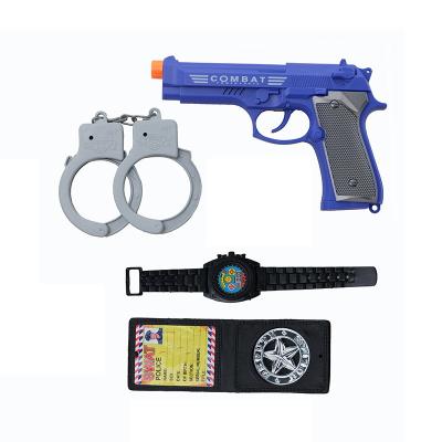 China Hohujoy Plastic Education Toys Military Role Play Set Playing Game Set Kids Police Gun Toy Set for sale